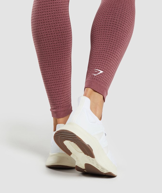 Gymshark Vital Seamless Leggings Burgundy Pink / Marl | 81034LIYJ