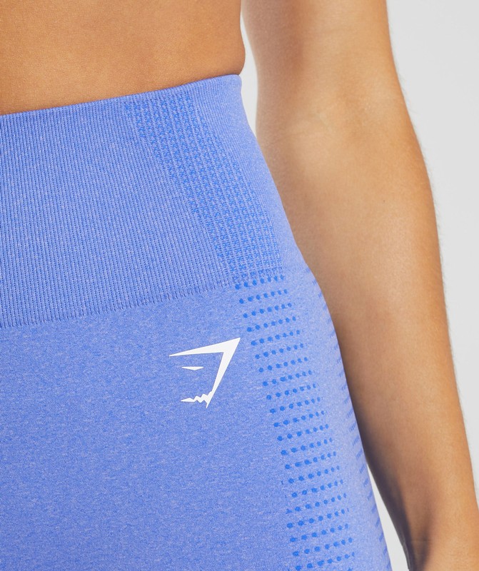 Gymshark Vital Seamless Shorts Lift Blue / Marl | 94021QXCB