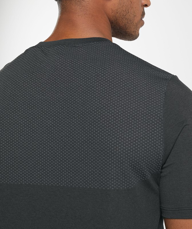 Gymshark Vital Seamless T-Shirt Black / Medium Grey Marl | 97564CELO