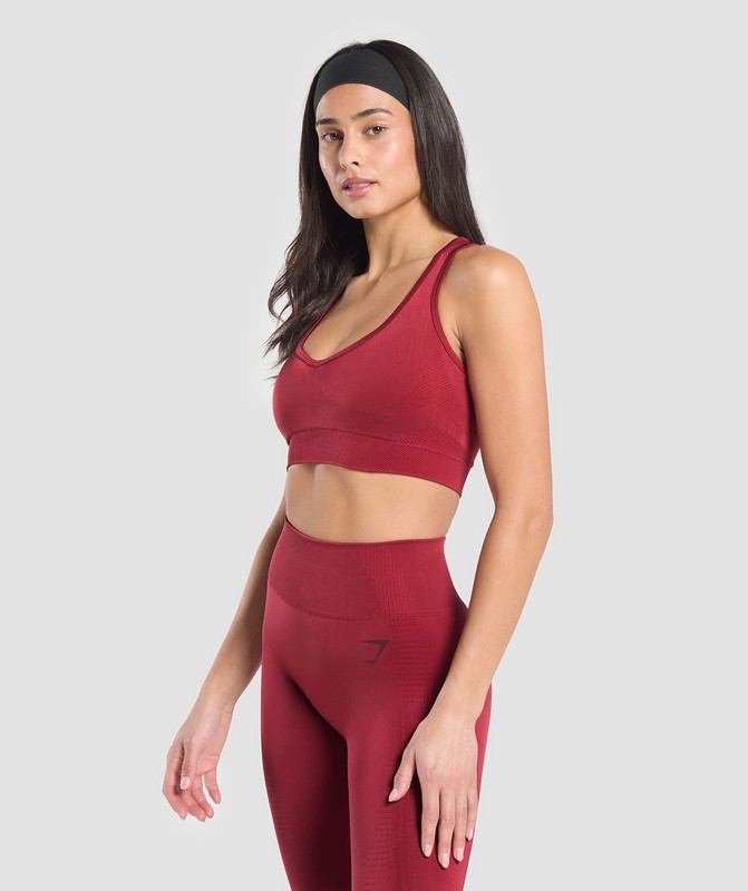 Gymshark Vital Shine Limited Edition Crop Top Reps Red | 62945RIQO