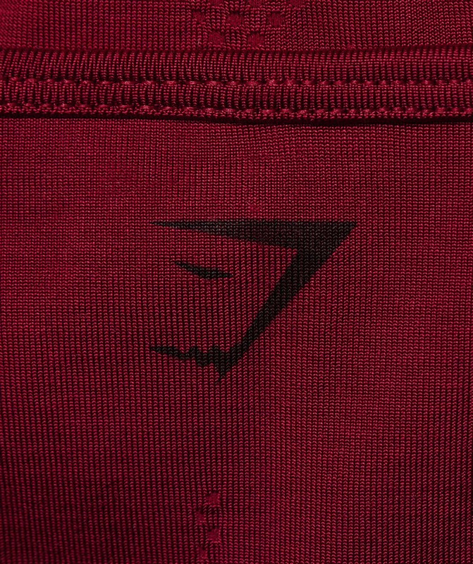 Gymshark Vital Shine Limited Edition Crop Top Reps Red | 62945RIQO