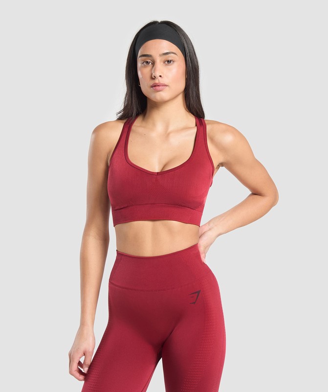 Gymshark Vital Shine Limited Edition Crop Top Reps Red | 62945RIQO