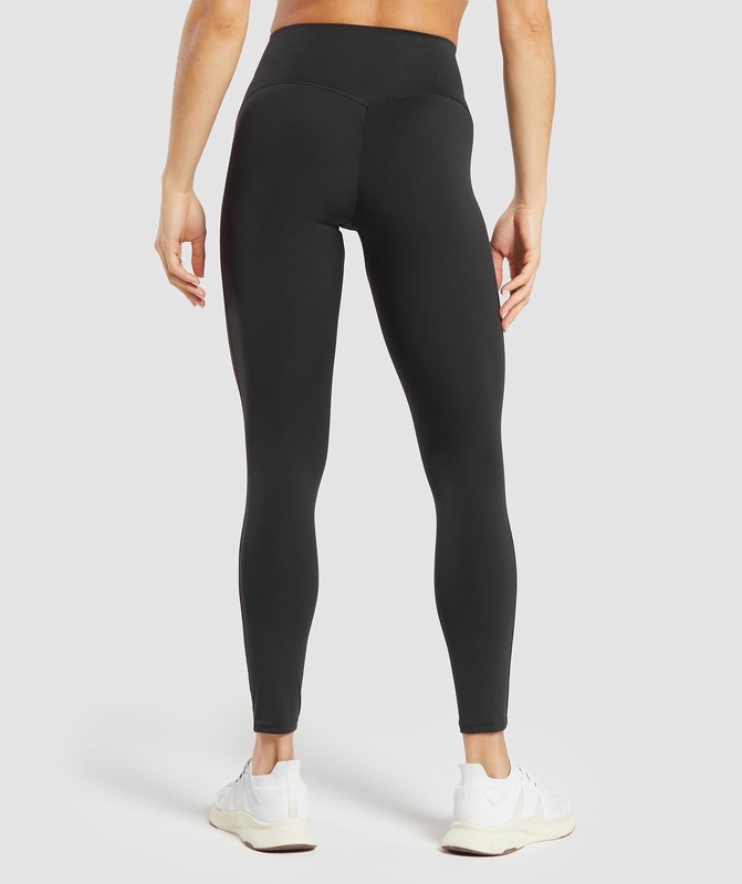 Gymshark Waist Support Leggings Black | 45981MWXQ