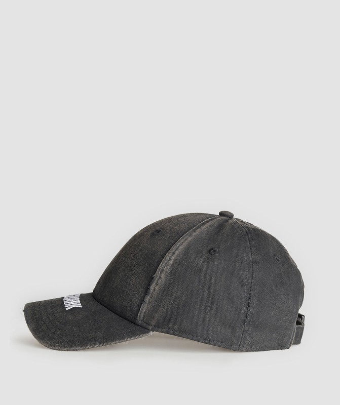 Gymshark Washed Cap Black | 56903QKRN