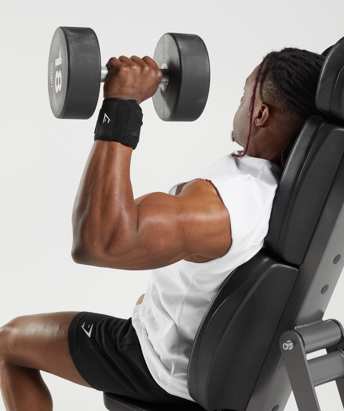 Gymshark Wrist Straps Black | 23194RTEC