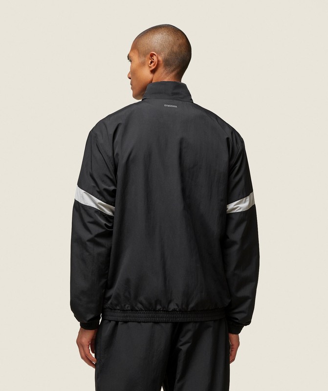 Gymshark everywear Coaches Track Jacket Black / Tame Grey | 18972NVHY