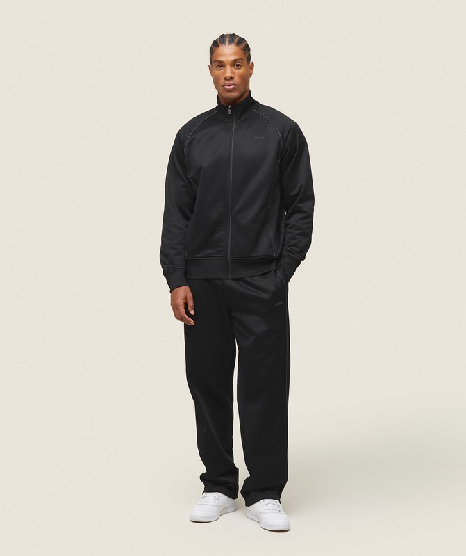 Gymshark everywear Track Jacket Black / White | 78916WGMY